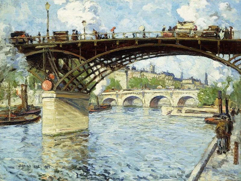 1880-Jonas Lie - Veduta della Senna, 1909